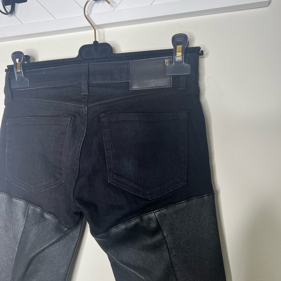 R13 Black Leather Chaps JEANS SIZE 24 $845. - Picture 9 of 12